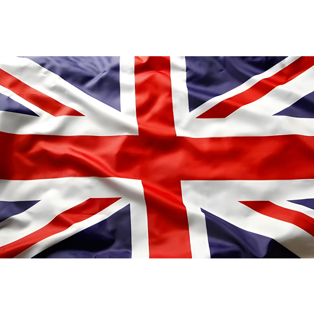 Drapeau du Royaume-Uni Union Jack rouge blanc bleu – polyester haute qualité, usage extérieur et intérieur, coutures renforcées
