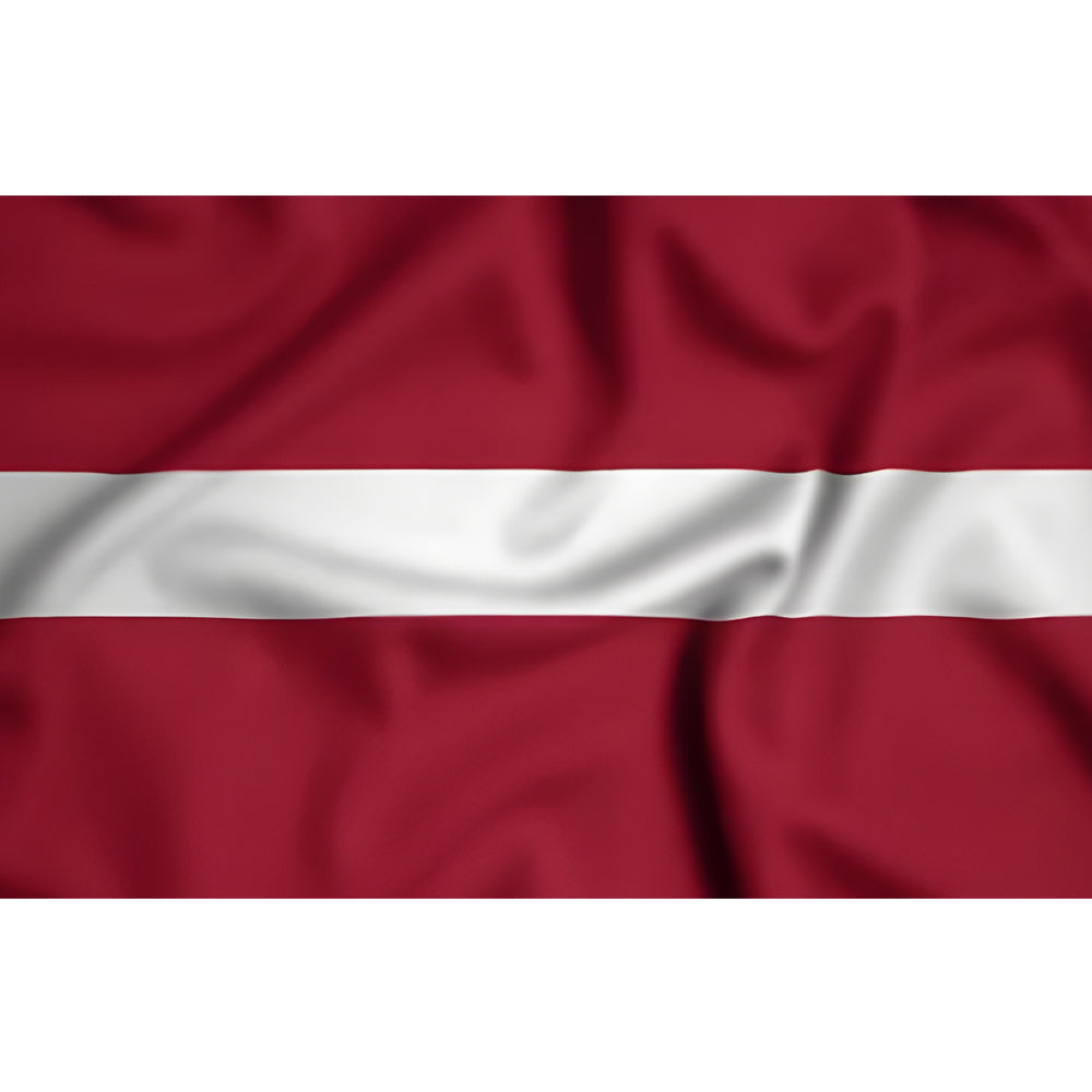Drapeau de la Lettonie rouge foncé et blanc – polyester haute qualité, usage extérieur ou intérieur, format 2:3, coutures renforcées