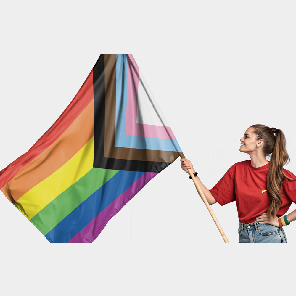 Drapeau Progress Pride 2018