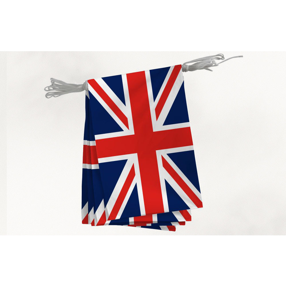 guirlande de drapeaux du Royaume-Unis pour festival et evenements sportifs