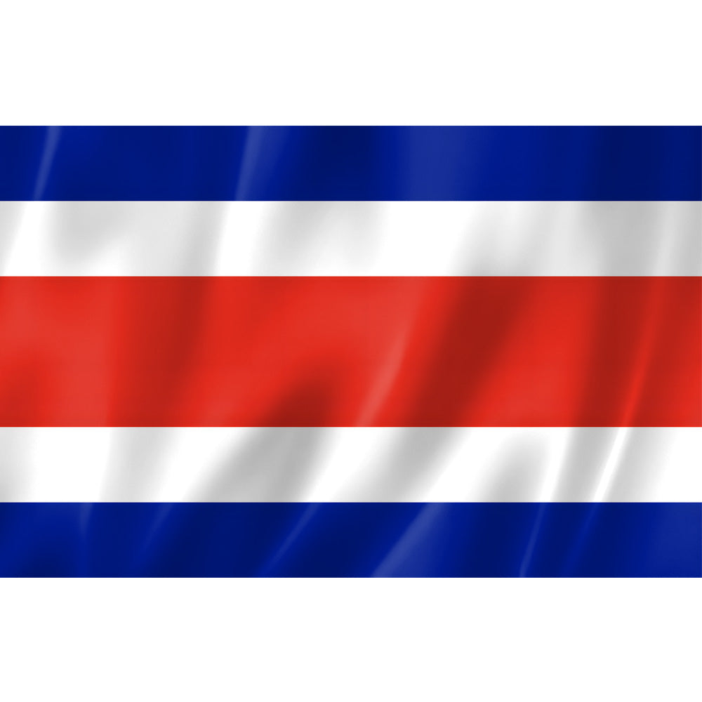 Drapeau du Costa Rica rouge blanc bleu – polyester haute qualité, format 2:3, usage extérieur, coutures renforcées