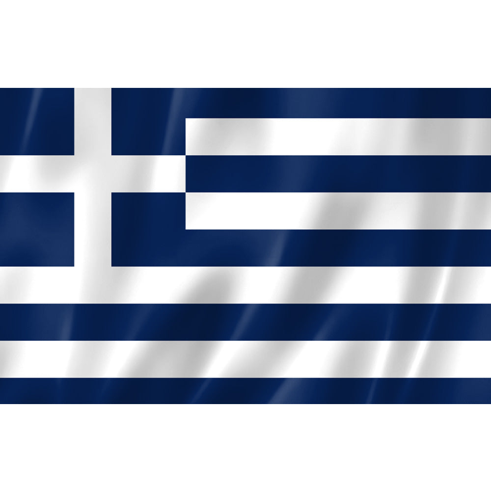 Drapeau de la Grèce bleu et blanc – polyester haute qualité, coutures renforcées, usage intérieur et extérieur