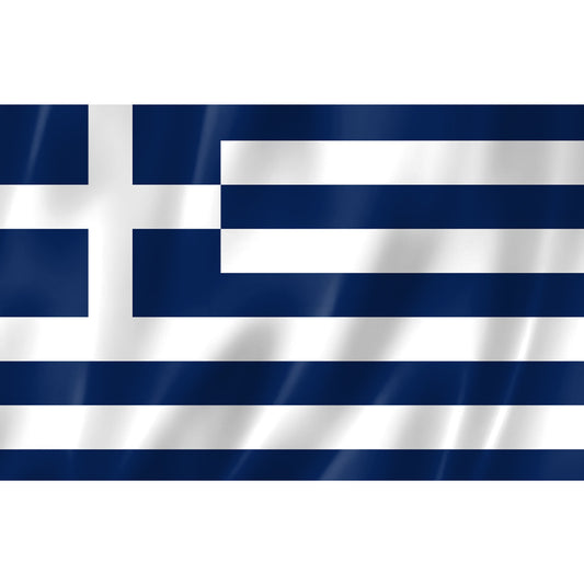 Drapeau de la Grèce bleu et blanc – polyester haute qualité, coutures renforcées, usage intérieur et extérieur