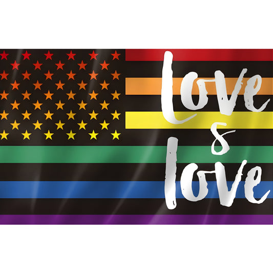 Drapeau "Love is Love" style américain