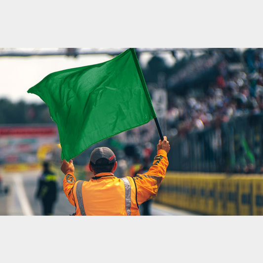 Drapeau de Course Vert