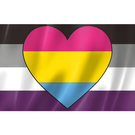 Drapeau Polysexuel et Asexuel