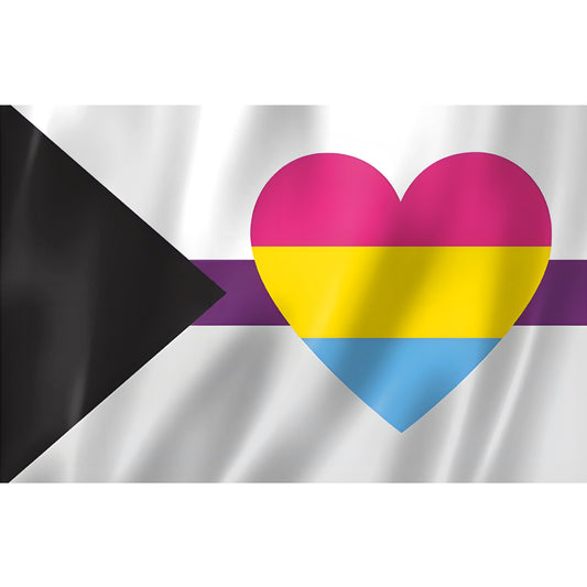 Drapeau Polyamoureux et Pansexuel